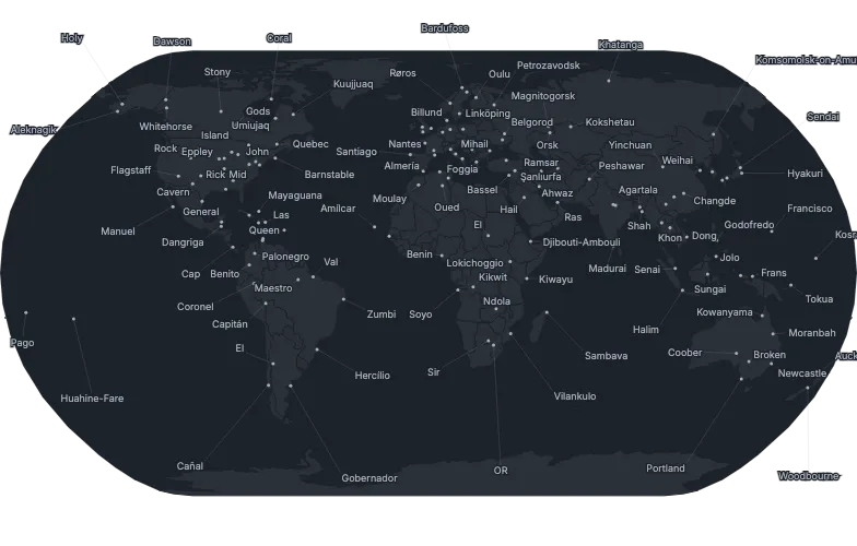 Labels - voronoi-geo